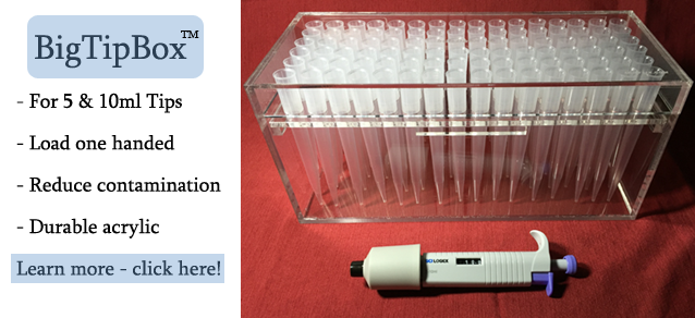 Big Tip Box 5ml and 10ml Pipet Tip Holder